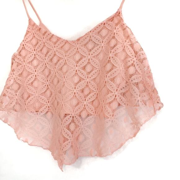 American Dream | Lace Tie Back Crop Top - Picture 3 of 7